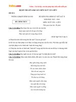 Bộ đề thi giữa học kì 2 môn ngữ văn lớp 9 