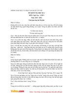 Đề thi học kì 2 môn Ngữ văn lớp 9 phòng GDĐT quận Tây Hồ, Hà Nội năm 2015  2016 