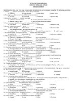 Bộ đề thi thử Tiếng Anh THPTQG