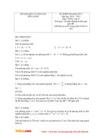 Đề kiểm tra học kì 2 môn Toán lớp 9 sở Giáo dục và đào tạo Tiền Giang năm 2014  2015 