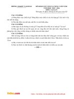 Đề thi học kì 2 môn Vật lý lớp 9 phòng GDĐT Tam Đảo, Vĩnh Phúc năm 2015  2016 