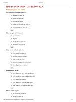 SINH LÝ TUẦN HOÀN - CÂU HOI RÔN TẬP