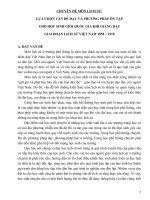 bồi dưỡng học sinh giỏi lịch sử thpt chuyên đề lựa CHỌN vấn đề dạy và PHƯƠNG PHÁP ôn tập CHO học SINH GIỎI QUỐC GIA KHI GIẢNG dạy GIAI đoạn LỊCH sử VIỆT NAM 1858 – 1918