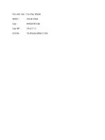 kế hoạch trải nghiệm