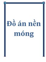 Đồ án Thiết kế 2 phương án móng cho công trình: “KHU NHÀ Ở TÂN QUI ĐÔNG” Địa điểm: PHƯỜNG TÂN PHONGQUẬN 7TP. Hồ Chí Minh