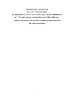 Test sample Anh thí điểm 12 THPTQG