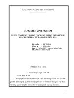 SKKN Ứng Dụng Phương Pháp Dùng Đường Tròn Lượng Giác Để Giải Bài Tập Dao Động Điều Hoà