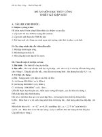 Đồ án Môn học thủy công thiêt kế đập đất