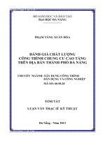 Đánh giá chất lượng công trình chung cư cao tầng trên địa bàn thành phố Đà Nẵn