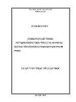 Luận văn áp dụng pháp luật trong hoạt động kiểm sát điều tra các vụ án hình sự 