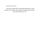 bồi dưỡng học sinh giỏi lịch sử thpt chuyên đề PHÂN TÍCH vể điều KIỆN nảy SINH KHUYNH HƯỚNG cứu nước dân CHỦ tư sản ở VIỆT NAM đầu THẾ kỉ XX KHI GIẢNG dạy LỊCH sử VIỆT NAM GIAI đoạn 1858   1918 