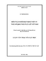 Luận văn miễn trách nhiệm bồi thường thiệt hại theo hợp đồng theo pháp luật việt nam 