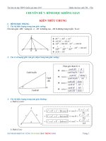 Tuyển tập 58 trang chuyên đề hình học không gian cơ bản 