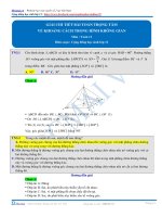 GIẢI CHI TIẾT bài TOÁN TRỌNG tâm về KHOẢNG CÁCH   