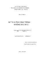 Luận văn một số hệ phương trình không mẫu mực 