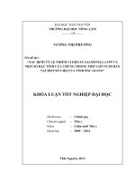 KHÓA LUẬN TỐT NGHIỆP ĐẠI HỌC THÚ Y - VỆ SINH AN TOÀN THỰC PHẨM