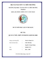 Đồ án môn học Quản trị mạng Quản lý đĩa trên Windows Server 2008