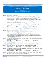 BÀI tập TRẮC NGHIỆM cốt lõi CHINH PHỤC bài TOÁN ĐƯỜNG THẲNG   