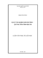 Luận văn giám sát của hội đồng nhân dân tỉnh   qua thực tiễn ở tỉnh hưng yên 