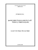 Luận văn đổi mới chương trình dạy môn pháp luật trong các trường cao đẳng 
