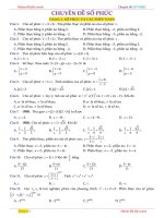 Tuyển tập 235 bài tập trắc nghiệm số phức có lời giải chi tiết 