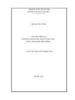 Dạy học hợp tác chương hàm số bậc nhất và bậc hai lớp 10 trung học phổ thông 