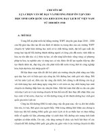 bồi dưỡng học sinh giỏi lịch sử thpt chuyên đề lựa CHỌN vấn đề dạy và PHƯƠNG PHÁP ôn tập CHO học SINH GIỎI QUỐC GIA KHI GIẢNG dạy LỊCH sử VIỆT NAM từ 1858 đến 1918 