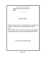 Luận văn đánh giá hiện trạng môi trường và đề xuất giải pháp phục vụ xây dựng nông thôn mới tại xã tân thành, huyện cao lộc, tỉnh lạng sơn 