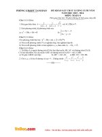 Đề thi học kì 2 môn Toán lớp 9 phòng GDĐT Tam Đảo, Vĩnh Phúc năm 2015  2016 