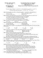 Dedap an thi thu lan 3chuyen Nguyen Trai  Hai duong