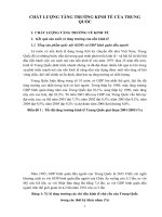 Chất Lượng Tăng Trưởng Kinh Tế Của Trung Quốc