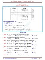 ĐỀ CƯƠNG TOÁN 10 học kì 2