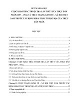 bồi dưỡng học sinh giỏi lịch sử thpt chuyên đề CUỘC KHAI THÁC THUỘC địa lần THỨ i của THỰC dân PHÁP (1897 – 1914) và THỰC TRẠNG KINH tế   xã hội VIỆT NAM TRƯỚC tác ĐỘNG KHAI THÁC THUỘC địa của THỰC dân PHÁP  