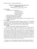 Đề thi giữa học kì 2 môn Ngữ văn lớp 9 phòng GDĐT Diễn Châu, Nghệ An năm 2015  2016 