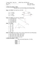 BAI KIEM TRA HINH HOC 8 DANH CHO GV