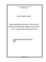 Luận văn định tội danh đối với tội tàng trữ, vận chuyển, mua bán trái phép hoặc chiếm đoạt chất ma túy 