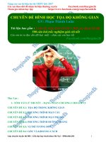 Tuyển tập 500 bài tập trắc nghiệm chuyên đề oxyz giải chi tiết