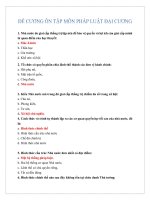 50 câu hỏi ôn tập môn pháp luật đại cương