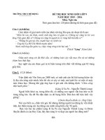 Đề thi học sinh giỏi môn Ngữ văn lớp 9 năm học 2015  2016 trường THCS Đỗ Động, Hà Nội 