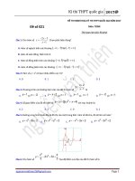 đề thi minh họa kì thi thpt quốc gia môn toán năm 2017 ( có lời giải chi tiết)(phần 3)