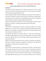 Tóm tắt truyện ngắn Lặng Lẽ Sa Pa của Nguyễn Thành Long