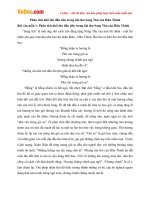 Phân tích khổ thơ đầu tiên trong bài thơ Sang Thu của Hữu Thỉnh 