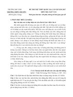 Đề thi thử THPT Quốc gia môn Văn 2017 Chuyên ĐH Vinh lần 3