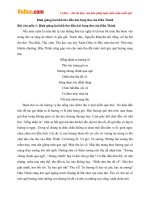 Bình giảng hai khổ thơ đầu trong bài Sang thu của Hữu Thỉnh 