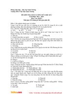 Đề kiểm tra giữa học kì 2 môn Ngữ văn lớp 9 trường THCS Thị Trấn Xuân Trường năm 2014  2015 