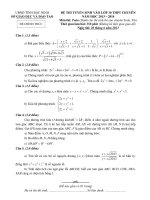 Đề thi vào chuyên 20132014