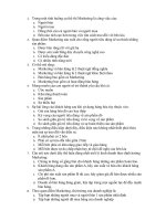 203 câu hỏi trắc nghiệm Maketing căn bản