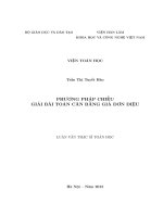 Phương pháp chiếu giải bài toán cân bằng giả đơn điệu (LV thạc sĩ)