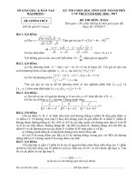 Đề thi học sinh giỏi môn Toán lớp 9 thành phố Hải Phòng năm học 2016  2017 