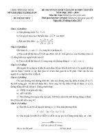 Đề thi vào chuyên 20132014